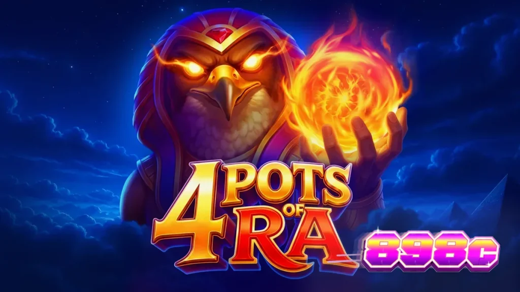 Interface do jogo 4 Pots of Ra com temática egípcia